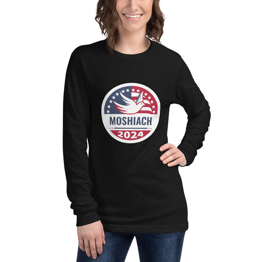 Moshiach 2024 Help-Us-Hashem Long-Sleeved Tee